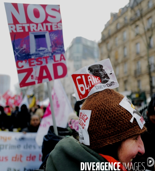 Deuxième manifestation intersyndicale contre la reforme des retraites