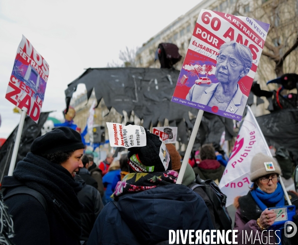 Deuxième manifestation intersyndicale contre la reforme des retraites