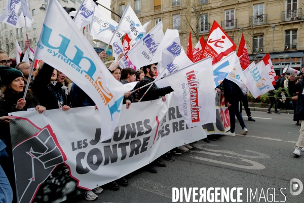 Deuxième manifestation intersyndicale contre la reforme des retraites