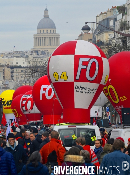 Deuxième manifestation intersyndicale contre la reforme des retraites