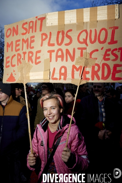 Manifestation intersyndicale contre la reforme des retraites