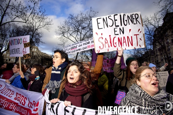 Manifestation intersyndicale contre la reforme des retraites