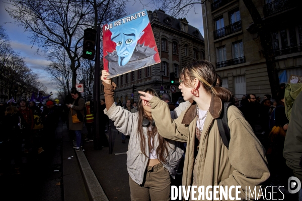 Manifestation intersyndicale contre la reforme des retraites