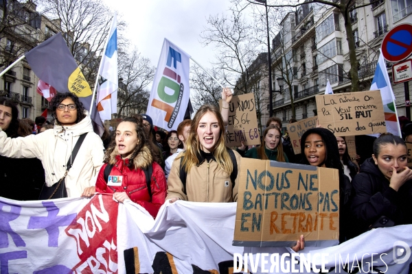 Manifestation intersyndicale contre la reforme des retraites