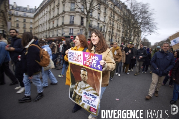 Manifestation intersyndicale contre la reforme des retraites