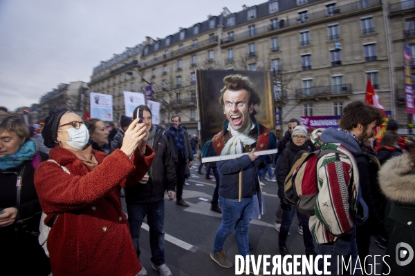 Manifestation intersyndicale contre la reforme des retraites