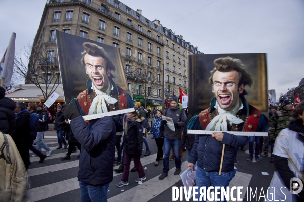 Manifestation intersyndicale contre la reforme des retraites