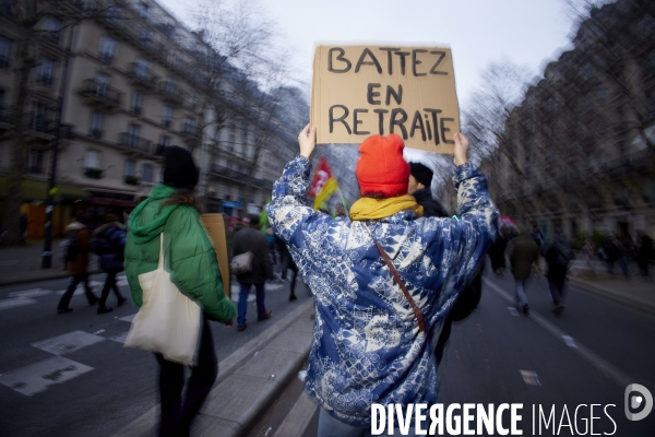 Manifestation intersyndicale contre la reforme des retraites