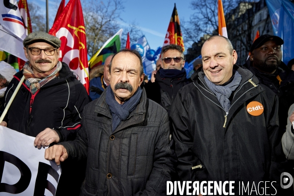 Manifestation intersyndicale contre la reforme des retraites