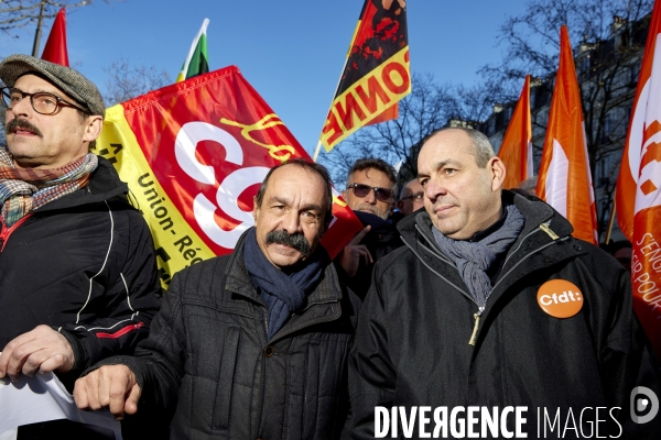 Manifestation intersyndicale contre la reforme des retraites