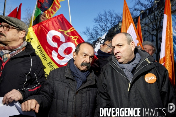 Manifestation intersyndicale contre la reforme des retraites