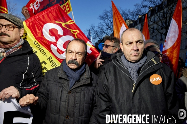 Manifestation intersyndicale contre la reforme des retraites