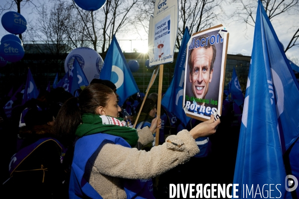 Manifestation intersyndicale contre la reforme des retraites