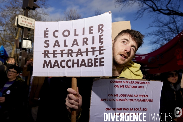 Manifestation intersyndicale contre la reforme des retraites