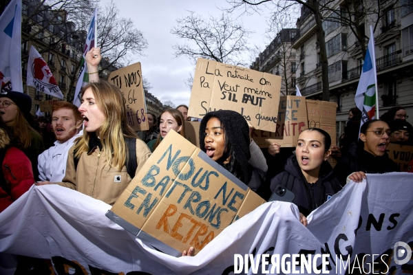 Manifestation intersyndicale contre la reforme des retraites