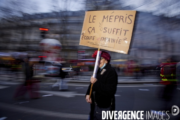 Manifestation intersyndicale contre la reforme des retraites