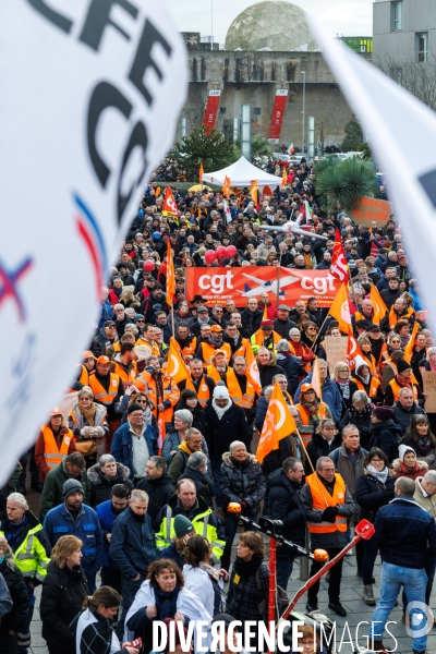 Manifestation contre la réforme des retraites à Saint-Nazaire