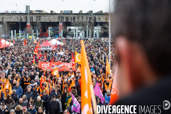 Manifestation contre la réforme des retraites à Saint-Nazaire