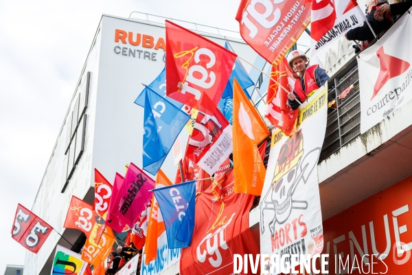 Manifestation contre la réforme des retraites à Saint-Nazaire