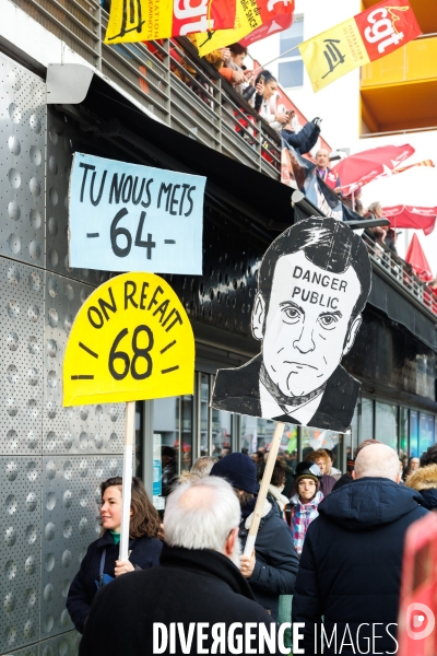 Manifestation contre la réforme des retraites à Saint-Nazaire