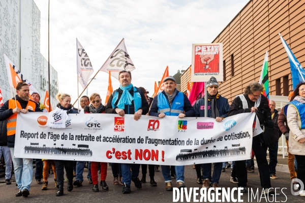 Manifestation contre la réforme des retraites à Saint-Nazaire