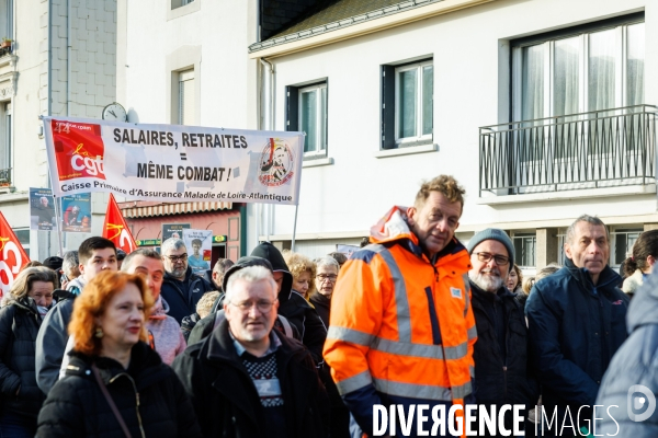 Manifestation contre la réforme des retraites à Saint-Nazaire