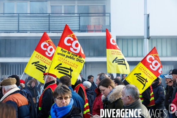 Manifestation contre la réforme des retraites à Saint-Nazaire