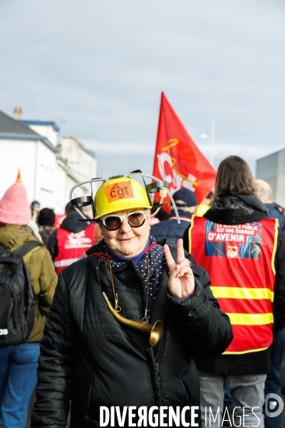 Manifestation contre la réforme des retraites à Saint-Nazaire