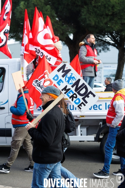Manifestation contre la réforme des retraites à Saint-Nazaire