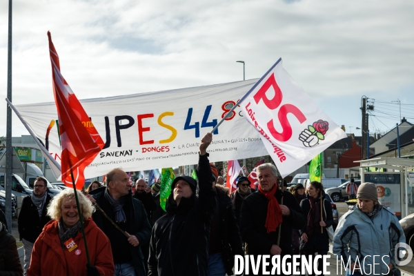 Manifestation contre la réforme des retraites à Saint-Nazaire