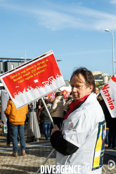 Manifestation contre la réforme des retraites à Saint-Nazaire