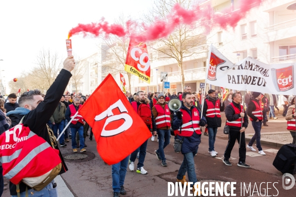 Manifestation contre la réforme des retraites à Saint-Nazaire