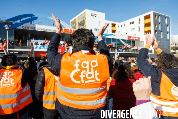 Manifestation contre la réforme des retraites à Saint-Nazaire