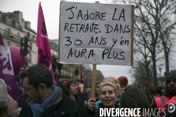 Manifestation contre la réforme des retraites, 31/01/2023, Paris