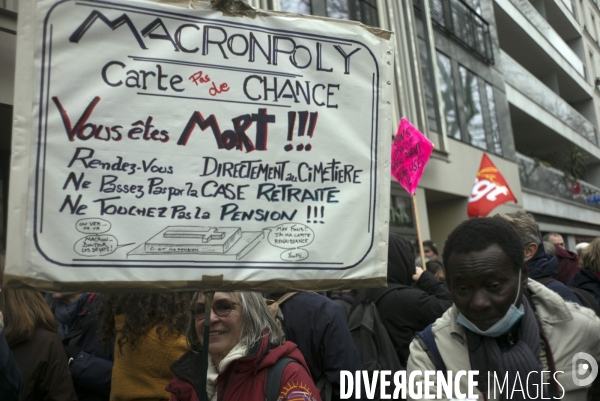 Manifestation contre la réforme des retraites, 31/01/2023, Paris