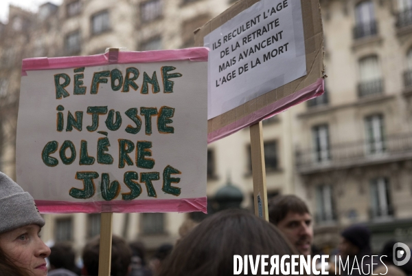 Manifestation contre la réforme des retraites, 31/01/2023, Paris