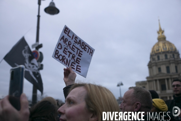 Manifestation contre la réforme des retraites, 31/01/2023, Paris