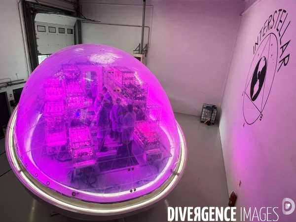 Barbara BELVISI reçoit Jean-Noël BARROT au siège de sa startup Interstellar Lab.