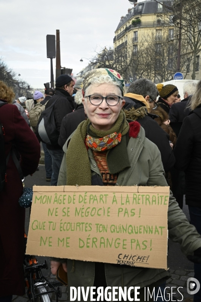 Manifestation contre la reforme des retraites, 31/01/2023, paris