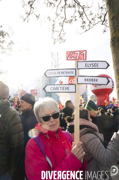 Manifestation contre la reforme des retraites, 31/01/2023, paris