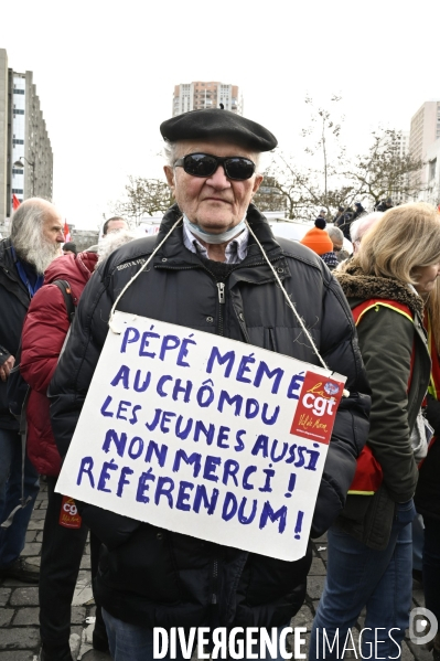 Manifestation contre la reforme des retraites, 31/01/2023, paris