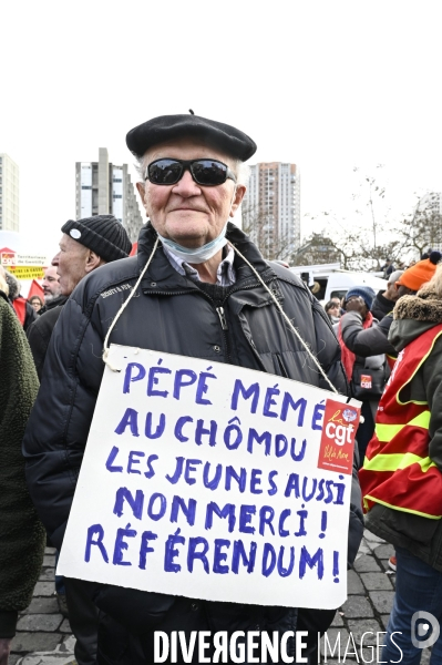 Manifestation contre la reforme des retraites, 31/01/2023, paris