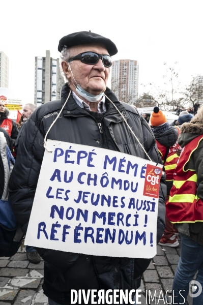 Manifestation contre la reforme des retraites, 31/01/2023, paris