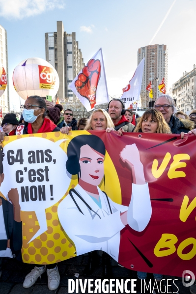 Manifestation contre la reforme des retraites, 31/01/2023, paris