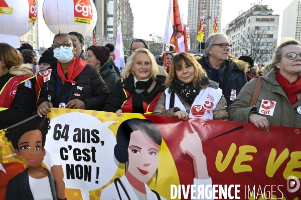 Manifestation contre la reforme des retraites, 31/01/2023, paris