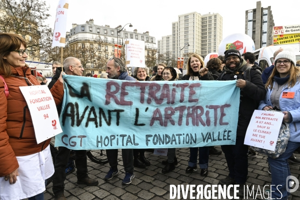 Manifestation contre la reforme des retraites, 31/01/2023, paris