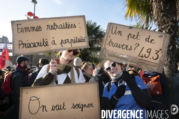 Manifestation contre la reforme des retraites, 31/01/2023, paris