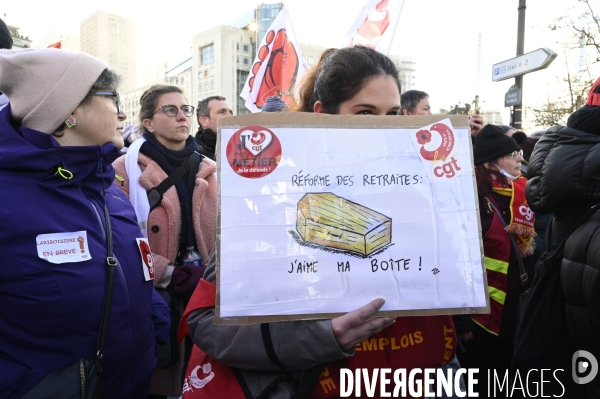 Manifestation contre la reforme des retraites, 31/01/2023, paris