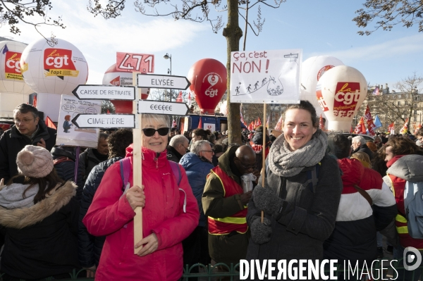 Manifestation contre la reforme des retraites, 31/01/2023, paris