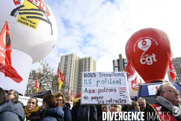 Manifestation contre la reforme des retraites, 31/01/2023, paris